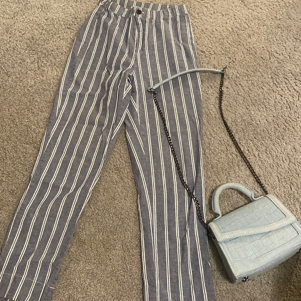 striped versatile brandy pants